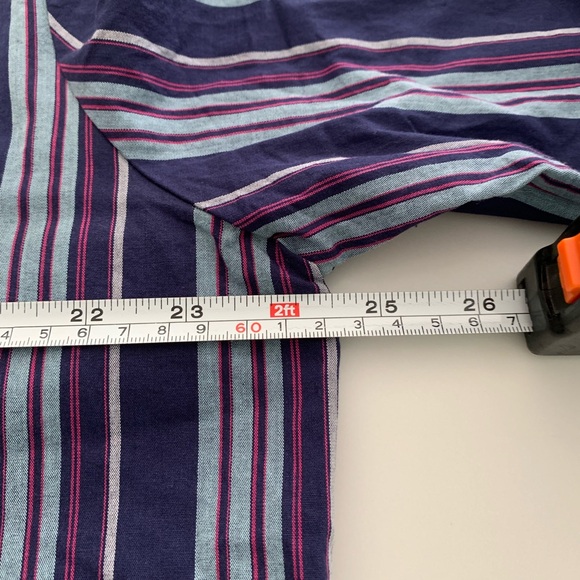 Nordstrom XL Navy Striped 100% Cotton Pajama Set New no Tag - Picture 9 of 16